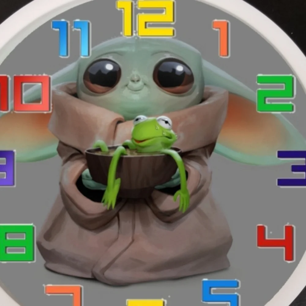 Kermit befriend baby yoda Aka Grogu
